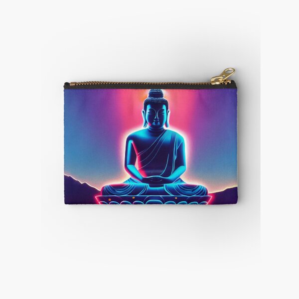 Item preview, Retrowave glowing Buddha Statue, Enlightenment with style designed and sold by ArtificialEye.