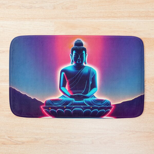 Item preview, Retrowave glowing Buddha Statue, Enlightenment with style designed and sold by ArtificialEye.