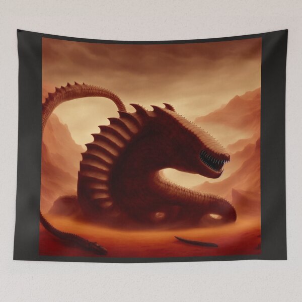 Item preview, Olgoi-Khorkhoi the Mongolian death-worm roaming in the desert designed and sold by BrachiaST.