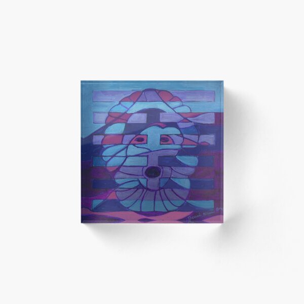 Hexagram 27: Yi (Nourishment) Acrylic Block