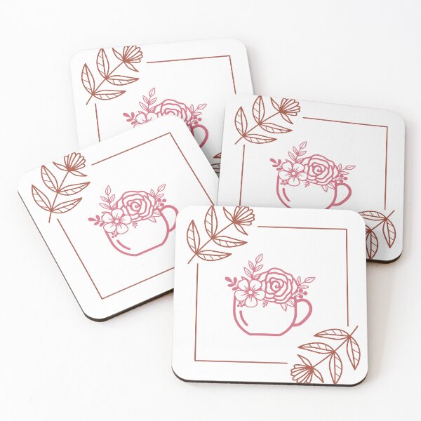 Item preview,  flowery books and tea  designed and sold by ApurwaArtShop.
