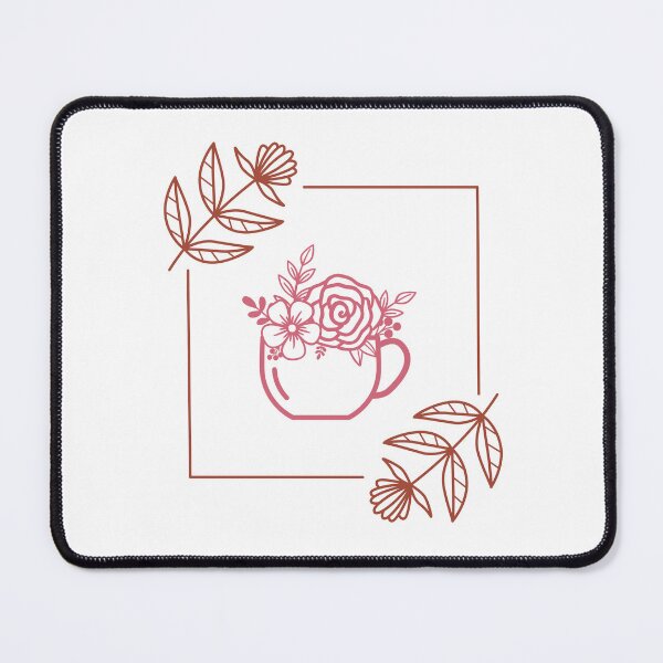 Item preview, flowery books and tea designed and sold by ApurwaArtShop.