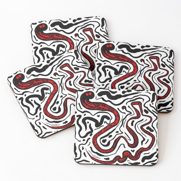 Item preview, ink spill black and red  designed and sold by Ray Loka.