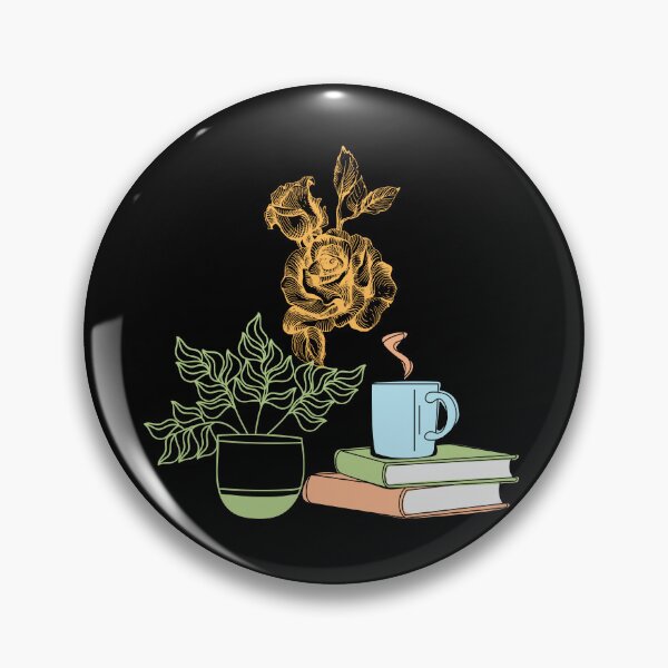 Item preview,  flowery books and tea  designed and sold by ApurwaArtShop.