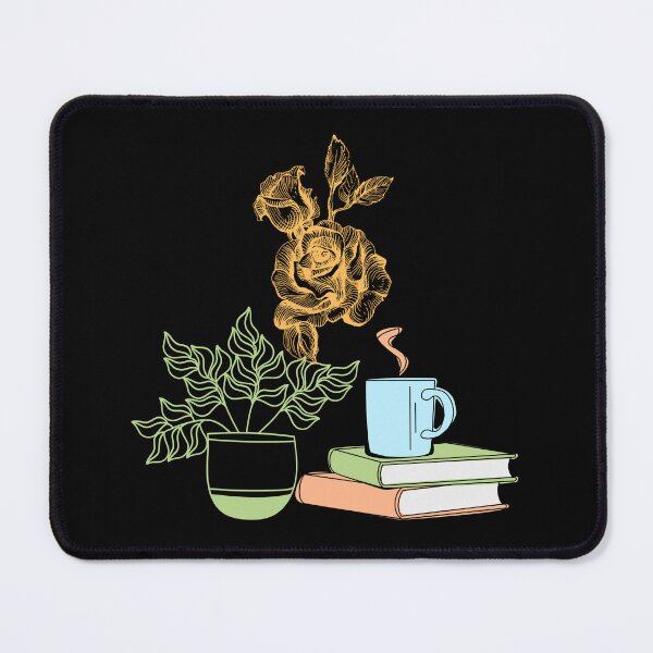 Item preview,  flowery books and tea  designed and sold by ApurwaArtShop.