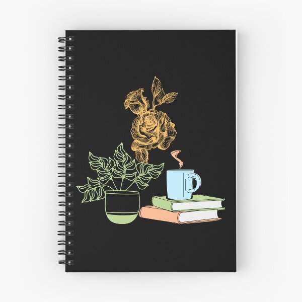 Item preview,  flowery books and tea  designed and sold by ApurwaArtShop.