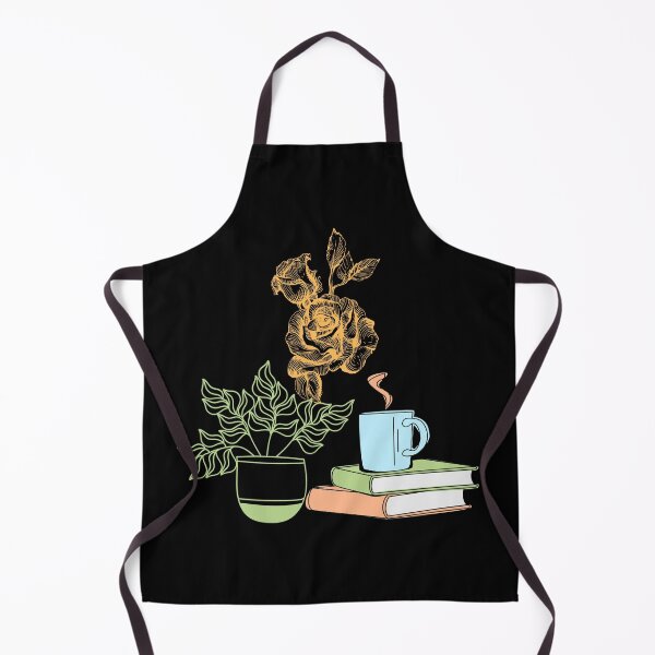 Item preview,  flowery books and tea  designed and sold by ApurwaArtShop.