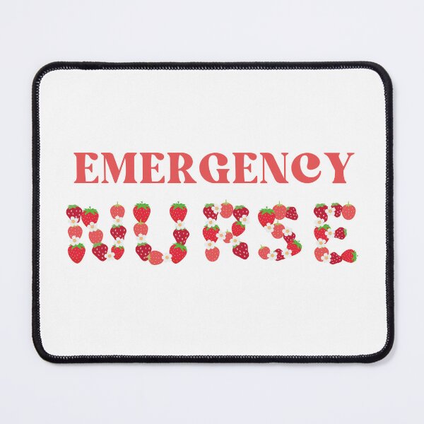 Item preview, Emergency Nurse Strawberry Letters designed and sold by AsinusAS.