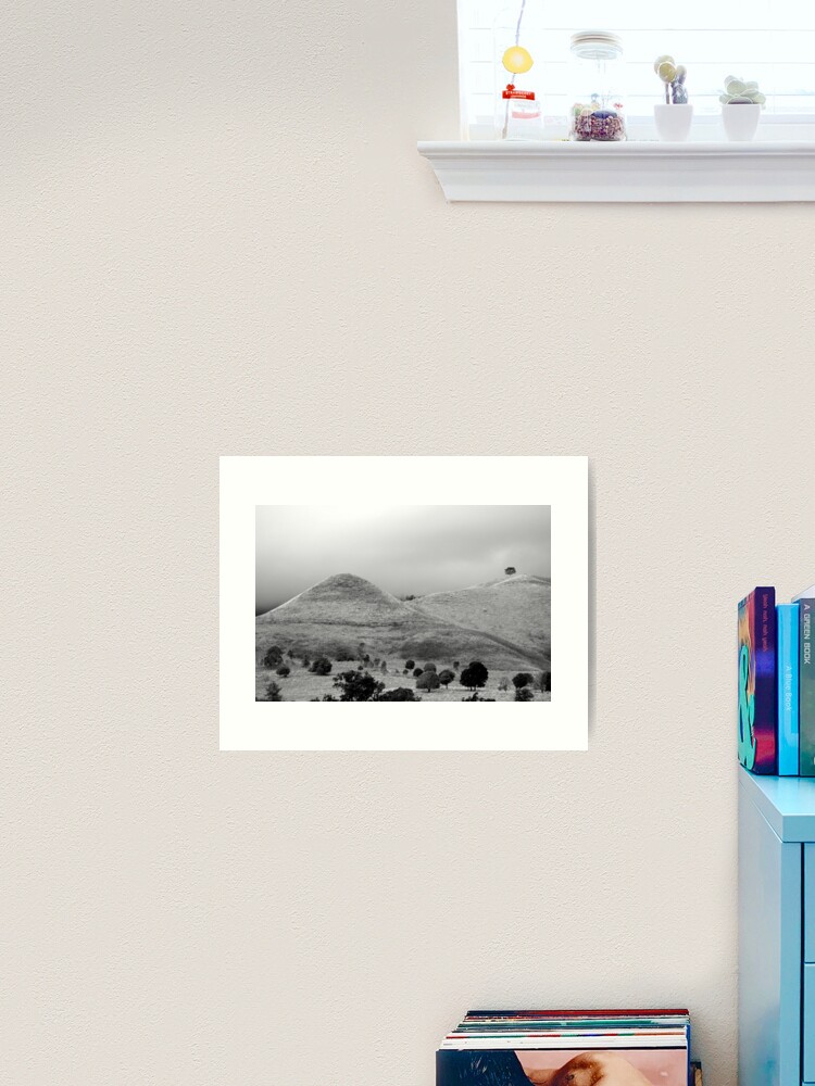 Thumbnail 2 of 3, Art Print, The Tree on the Hill designed and sold by theoddshot.