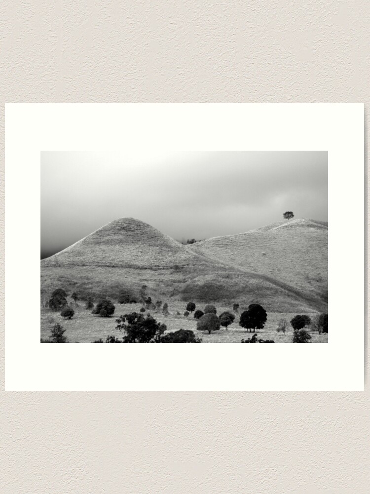 Thumbnail 1 of 3, Art Print, The Tree on the Hill designed and sold by theoddshot.