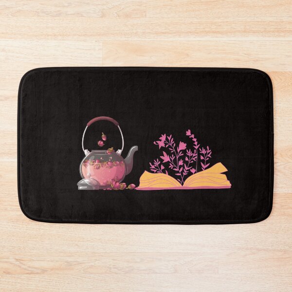 Item preview,  flowery books and tea  designed and sold by ApurwaArtShop.