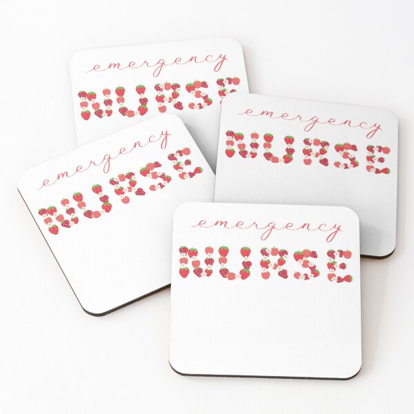 Item preview, Emergency Nurse Strawberry Letters designed and sold by AsinusAS.
