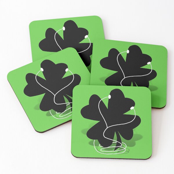 Item preview, St. Patrick's Day I RISH -  Clover  with Ear Buds  designed and sold by Gravityx9.