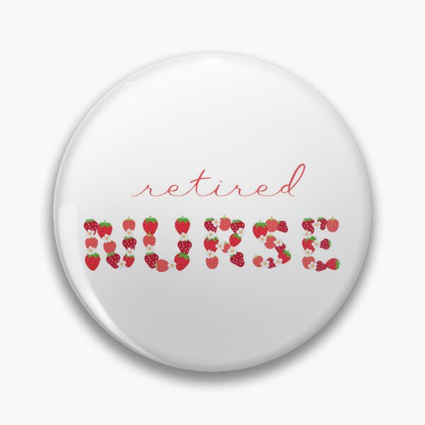 Item preview, Retired Nurse Strawberry Letters designed and sold by AsinusAS.
