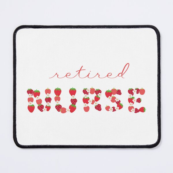 Item preview, Retired Nurse Strawberry Letters designed and sold by AsinusAS.