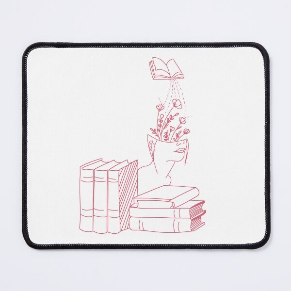 Item preview, flowery books and tea designed and sold by ApurwaArtShop.