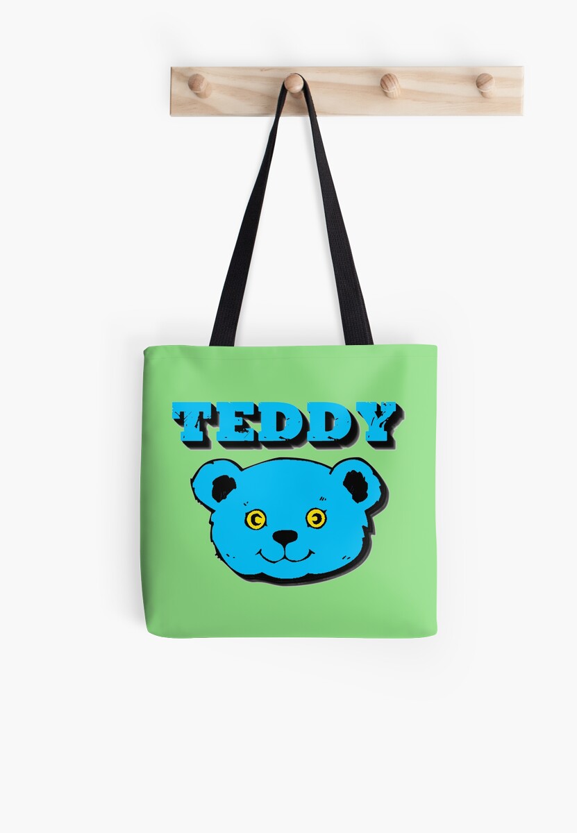 teddy sky blue tote bags by impactees redbubble teddy sky blue tote bags by impactees redbubble