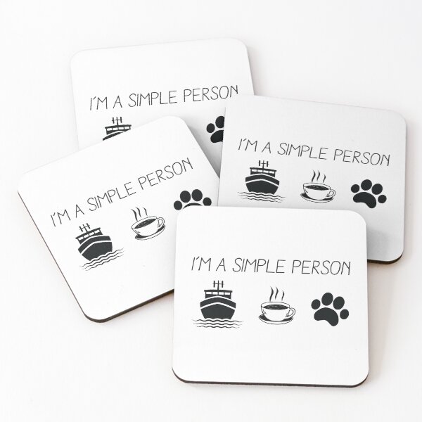 Item preview, I'm A Simple Person Cruising, Funny Cruising, Sailing designed and sold by Aerial Addicts.