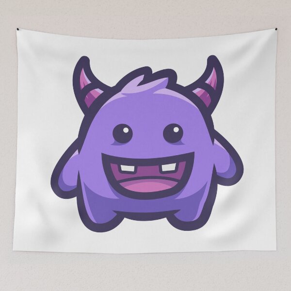 Item preview, Cute Purple Monster designed and sold by AnimalLover4eva.