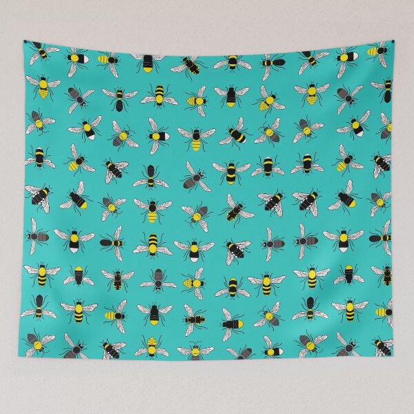 Item preview, A collection of British bees print designed and sold by thelake-goose.