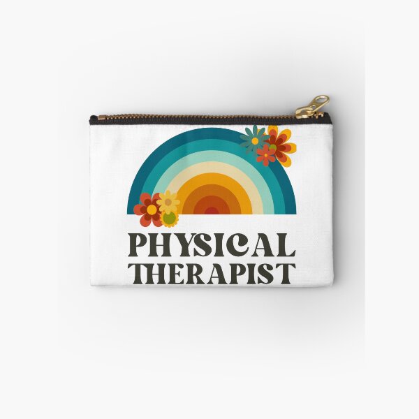 Item preview, Physical Therapist Retro Flowers Vintage Rainbow designed and sold by AsinusAS.