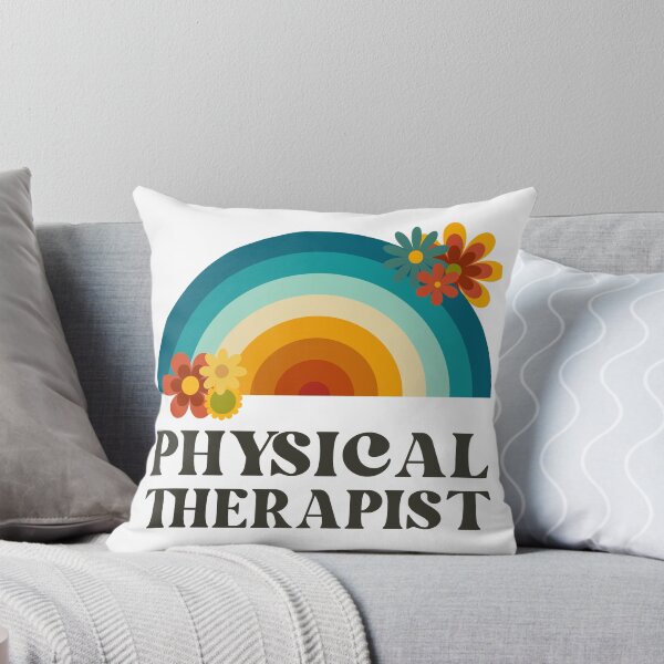 Item preview, Physical Therapist Retro Flowers Vintage Rainbow designed and sold by AsinusAS.