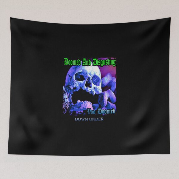 Item preview, Doomed And Disgusting Voo Doomed Kult Design 1 Pullover Hoodie designed and sold by CravenStore99.