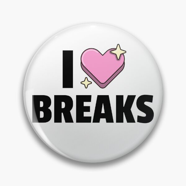 Item preview, I Heart BREAKS (black)  designed and sold by Discothreadz.
