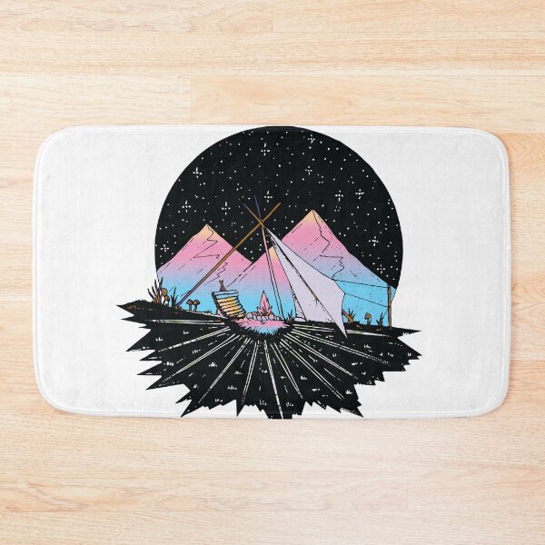 Item preview, camping fire under moon and stars mountains designed and sold by XXgooddeedXX.