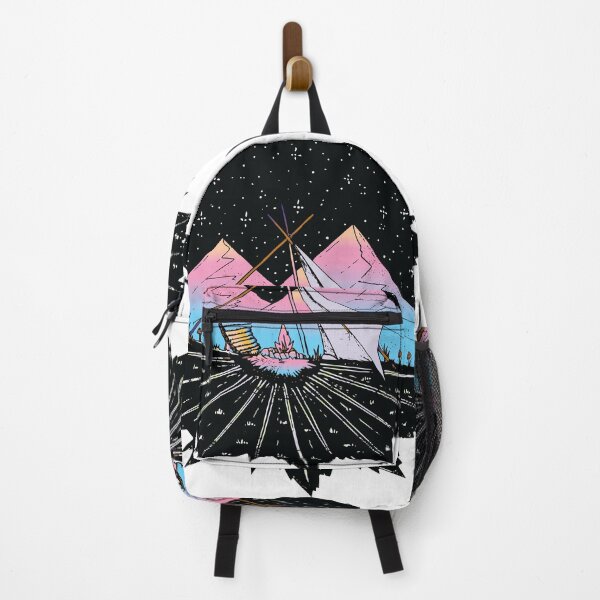 Item preview, camping fire under moon and stars mountains designed and sold by XXgooddeedXX.