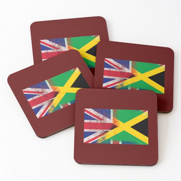 Item preview, British Jamaican Half Jamaica Half UK Flag   designed and sold by GrantRoberto.