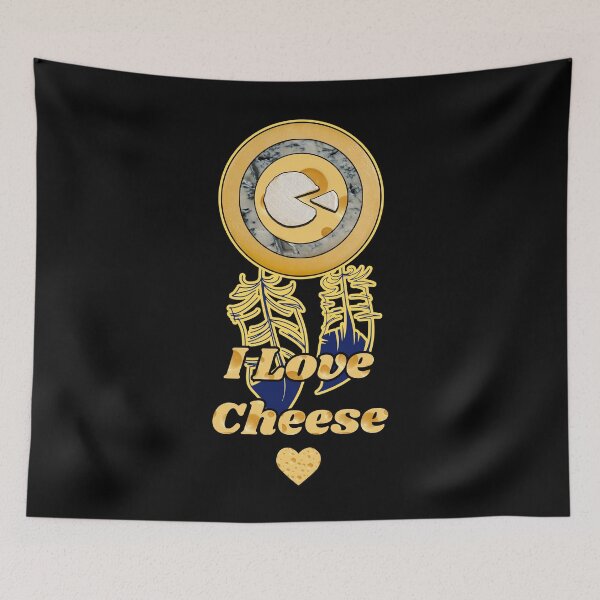 Item preview, I Love Cheese - Cheese Patterns for T-shirts, mugs and other accessories designed and sold by Ridiculam Toga.