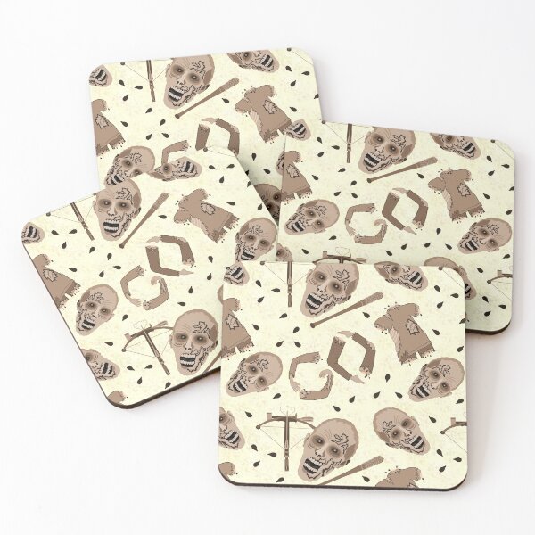 Item preview, Zombies In Sepia Funny Horror Pattern designed and sold by theartofvikki.