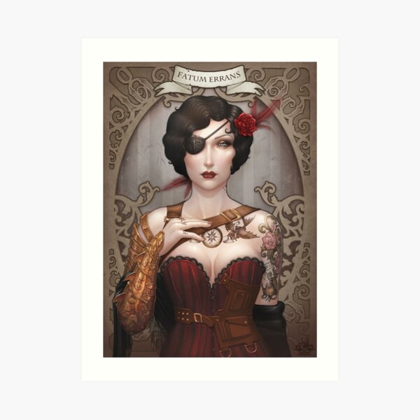 Macarena Steampunk Art Print