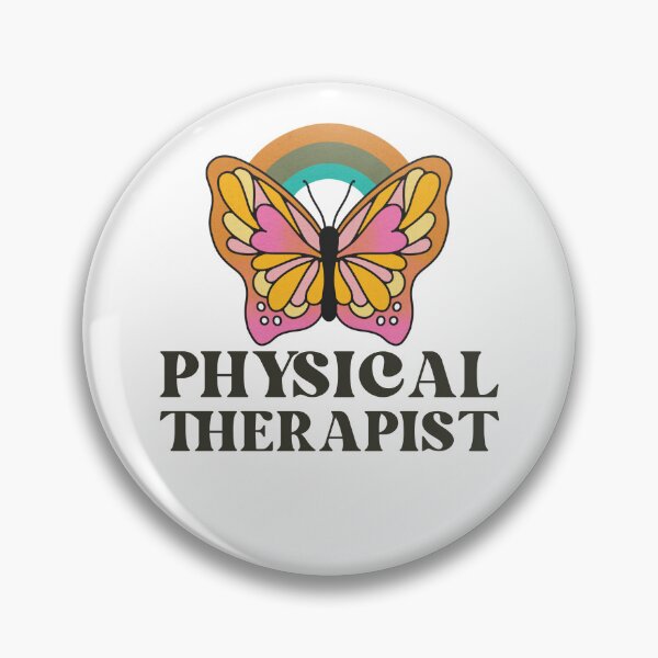 Item preview, Physical Therapist Retro Butterfly Vintage Rainbow designed and sold by AsinusAS.