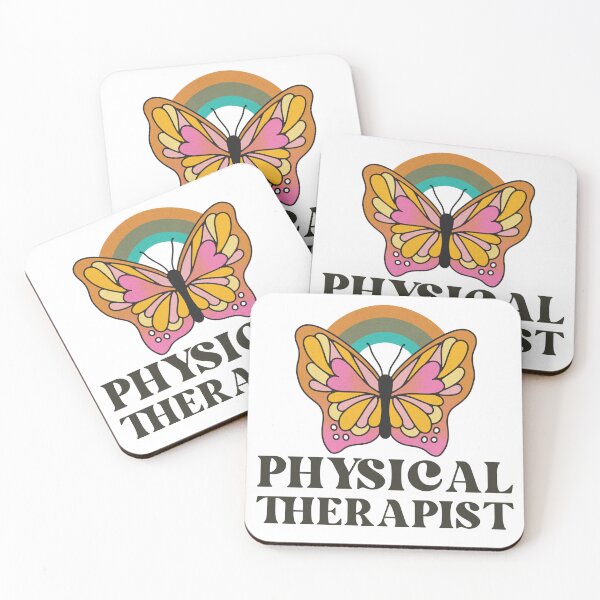 Item preview, Physical Therapist Retro Butterfly Vintage Rainbow designed and sold by AsinusAS.