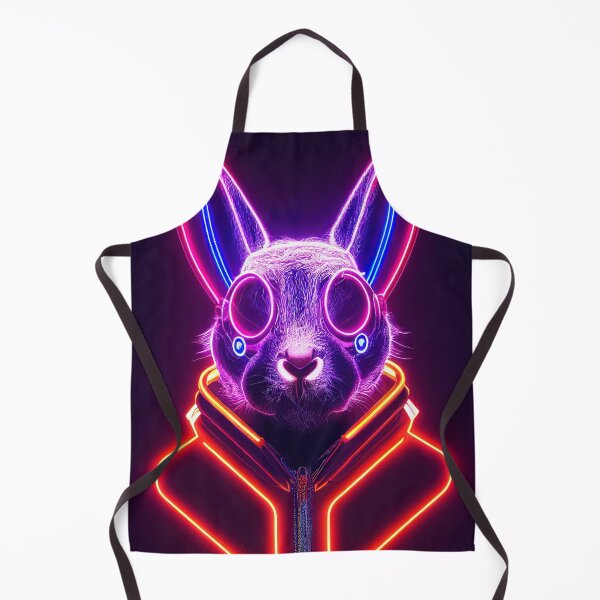 Item preview, Neon party cyberpunk bunny designed and sold by AI1artist.