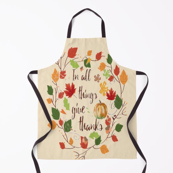 Item preview, In All Things Give Thanks, Plaid and all things pumpkin Thanksgiving ,Thankful Grateful Blessed, Pumpkin spice and all things nice designed and sold by Adri Barnard.