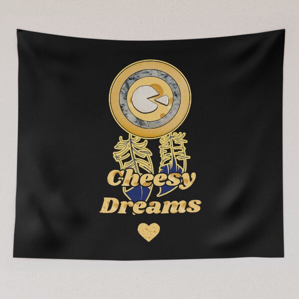 Item preview, Cheesy Dreams - Cheese Patterns for T-shirts, mugs and other accessories designed and sold by Ridiculam Toga.