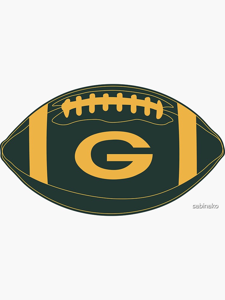 Green Bay football' Sticker for Sale by sabinako