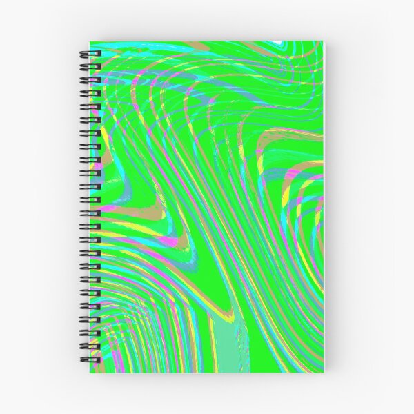Item preview, Modern Liquid Swirl Abstract Pattern Square Vibrant Neon Green Multicolor Design designed and sold by theprintedclub.