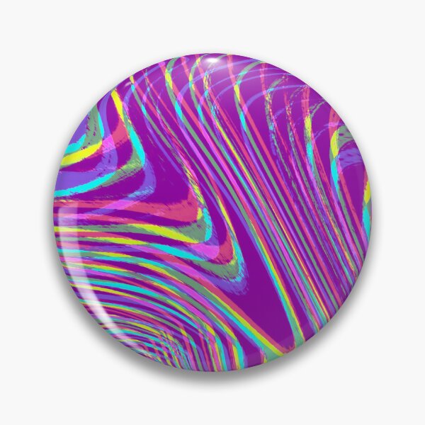 Item preview, Modern Liquid Swirl Abstract Pattern Square Vibrant Neon Purple, Dark purple Multicolor Design designed and sold by theprintedclub.