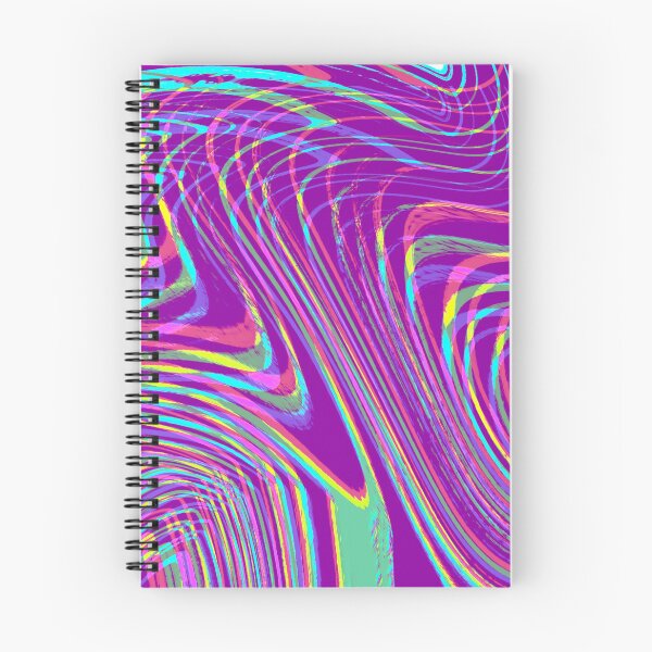 Item preview, Modern Liquid Swirl Abstract Pattern Square Vibrant Neon Purple, Dark purple Multicolor Design designed and sold by theprintedclub.