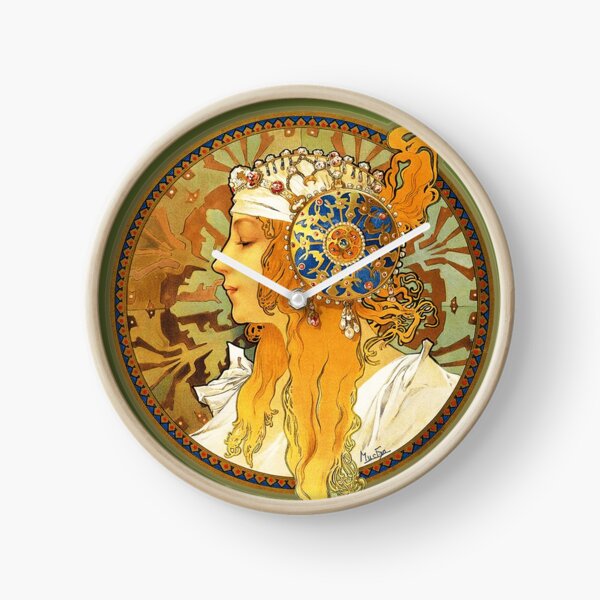 Item preview, HD Byzantine Heads: Blonde (1897) Mucha T shirts/Pillows/and more designed and sold by MINDTHECHERRY.