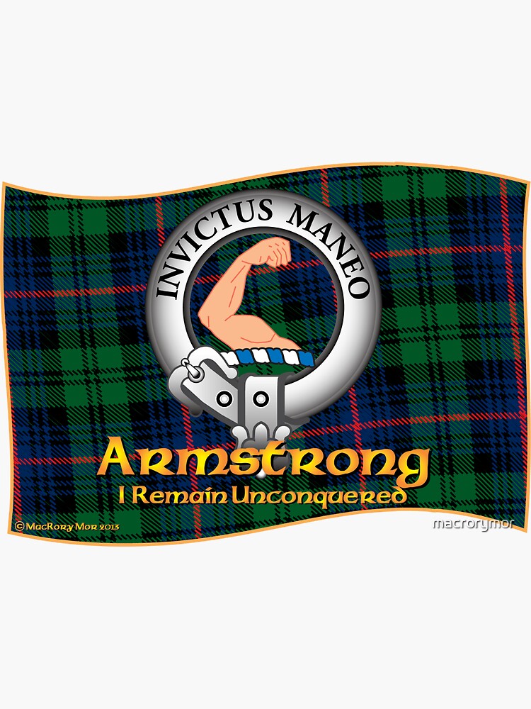 "Armstrong Clan" Sticker for Sale by macrorymor Redbubble