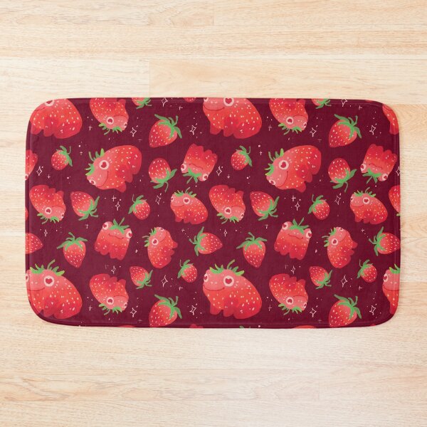 Item preview, Strawberry frogs repeating pattern  designed and sold by Howlites.