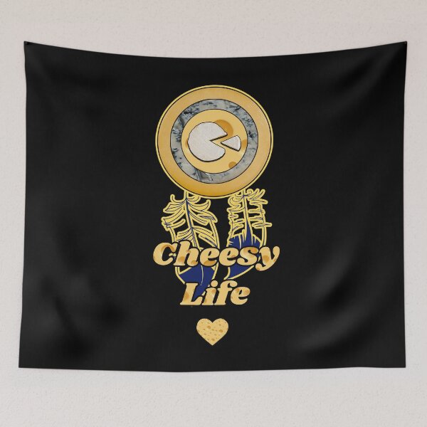 Item preview, Cheesy Life - Cheese Patterns for T-shirts, mugs and other accessories designed and sold by Ridiculam Toga.