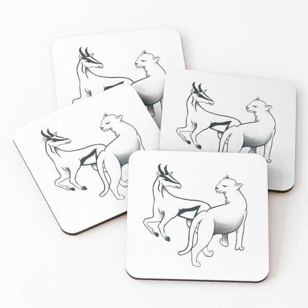 Item preview, Gazelle and Lion Friendship designed and sold by hennejac.