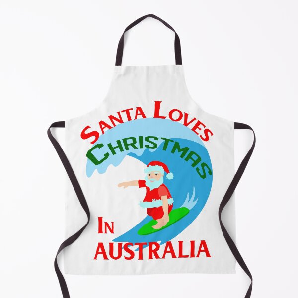 Item preview, Funny Surfing Santa Loves Christmas in Australia designed and sold by Jaydee001.