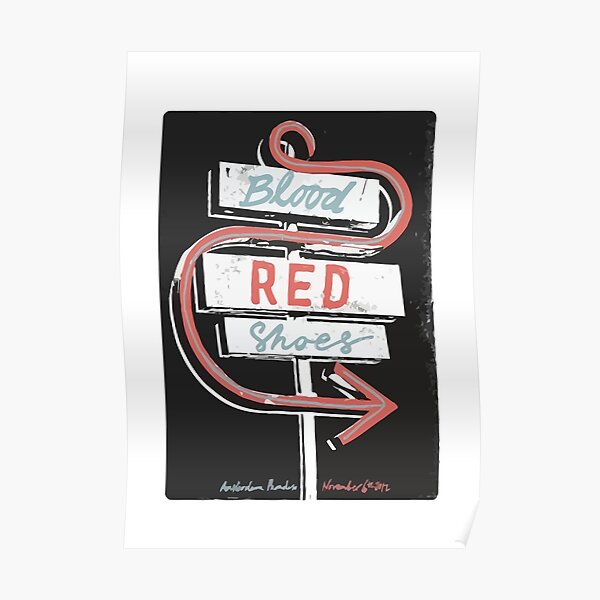 Louis Vuitton Red Shoe Blues Poster